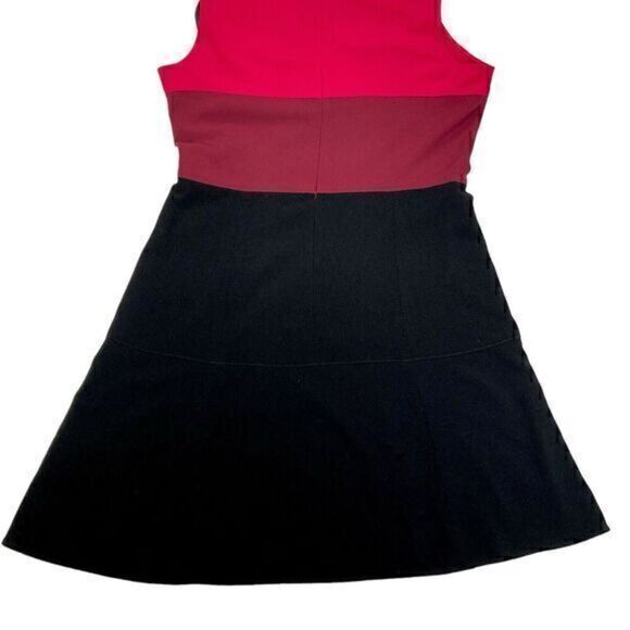 Calvin Klein Color Block A-line Dress Women L Career Business Casual Dinner Date - Picture 7 of 14